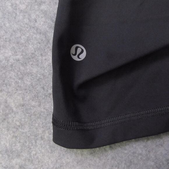 Lululemon Shorts Womens Black High Rise Biker with Pockets Yoga Running Workout - Picture 4 of 5